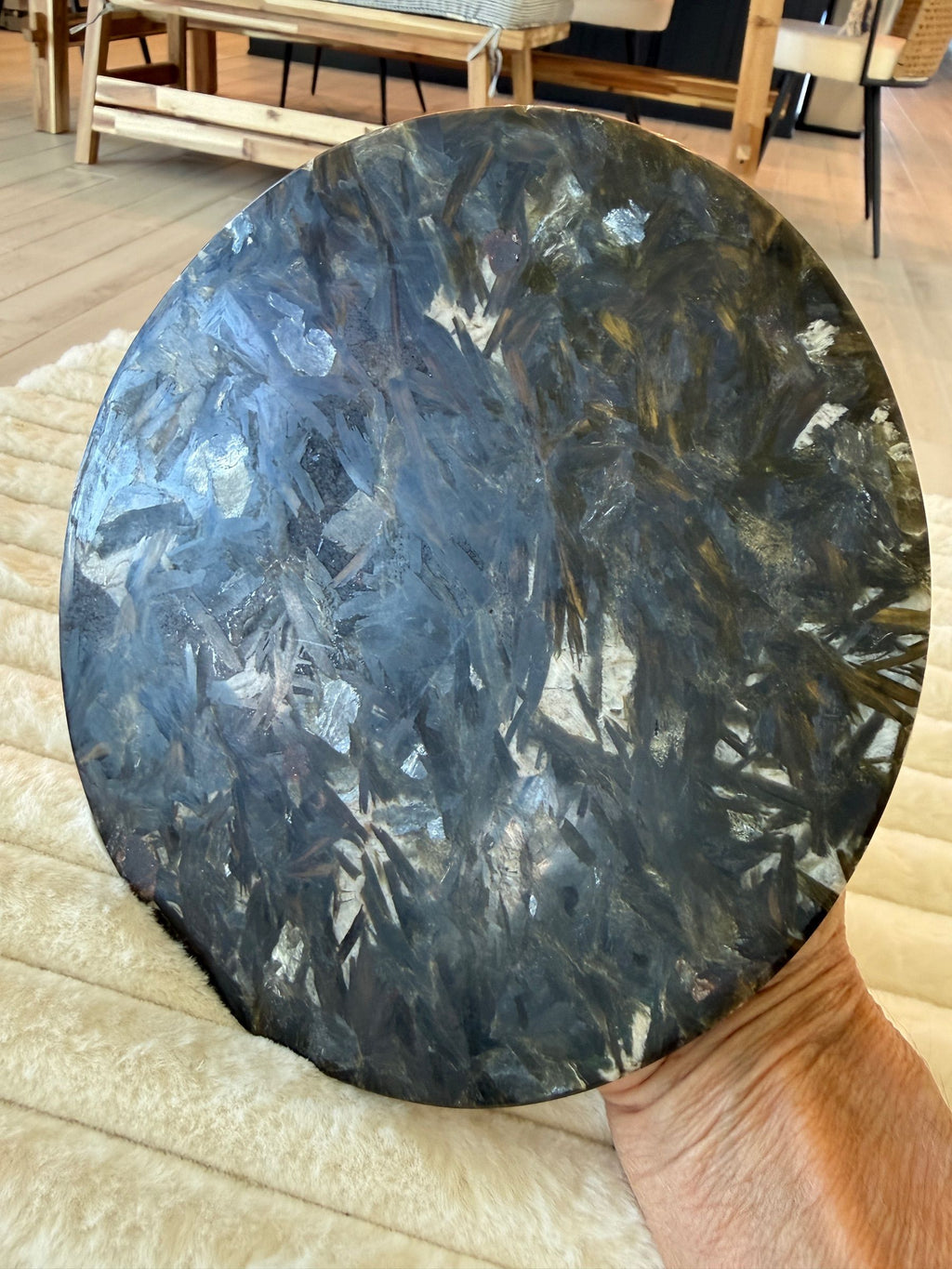 Green Mica Decorative Disc