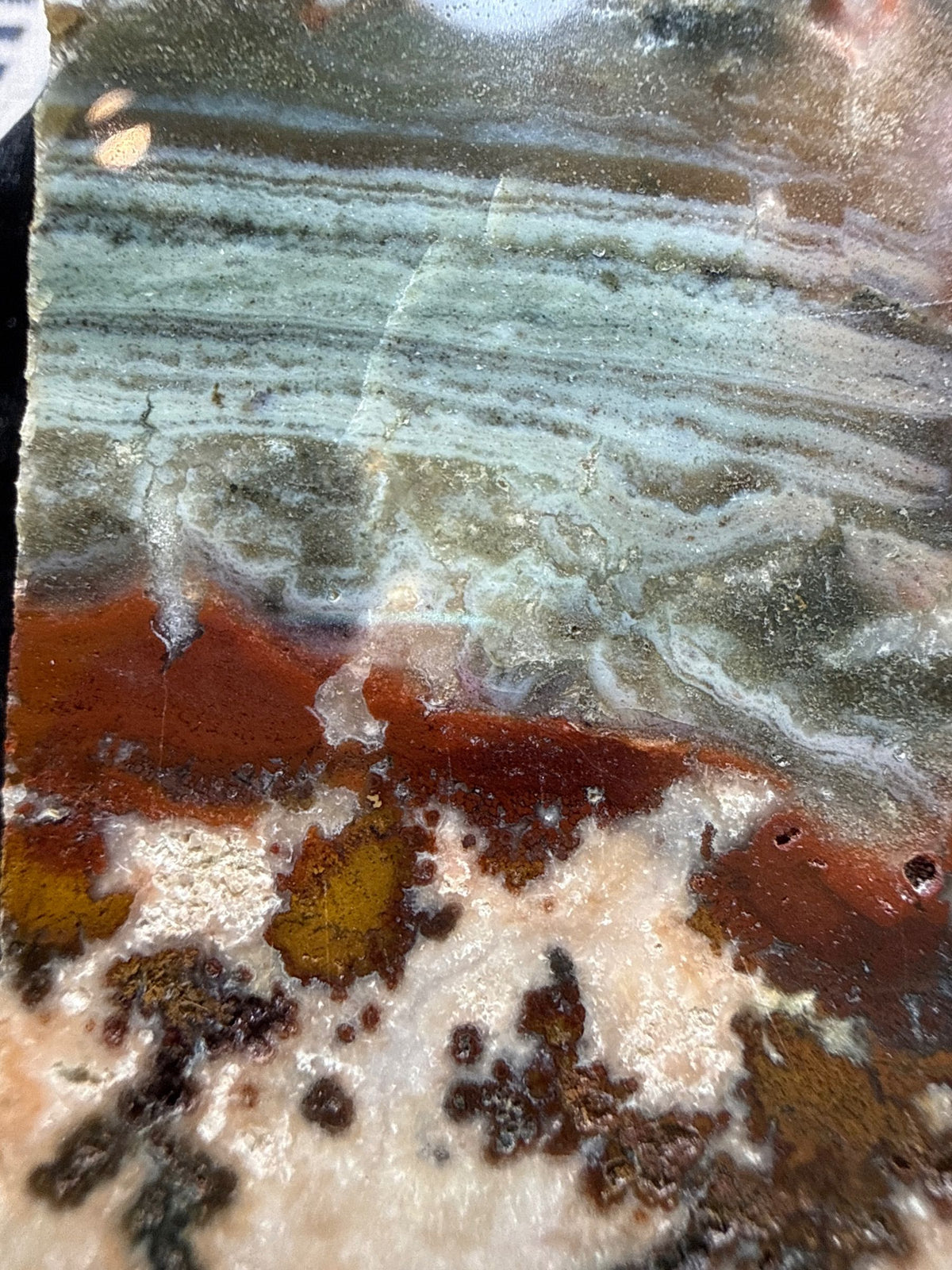 Australian Brecciated Jasper with Chalcedony/Quartz – Polished Slab