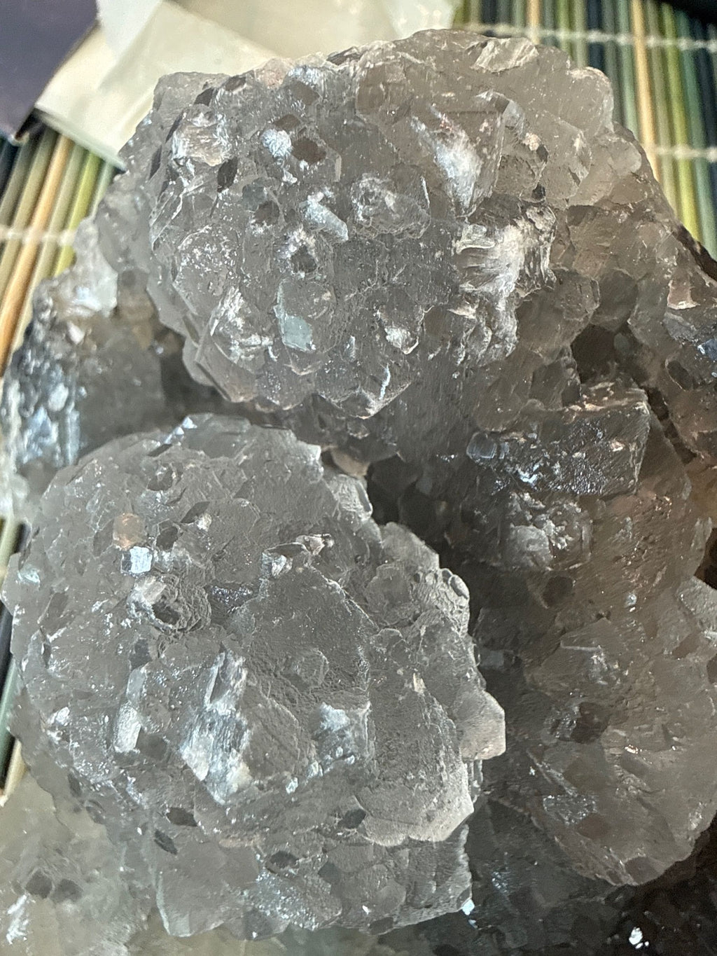 Clear Fluorite on Sphalerite