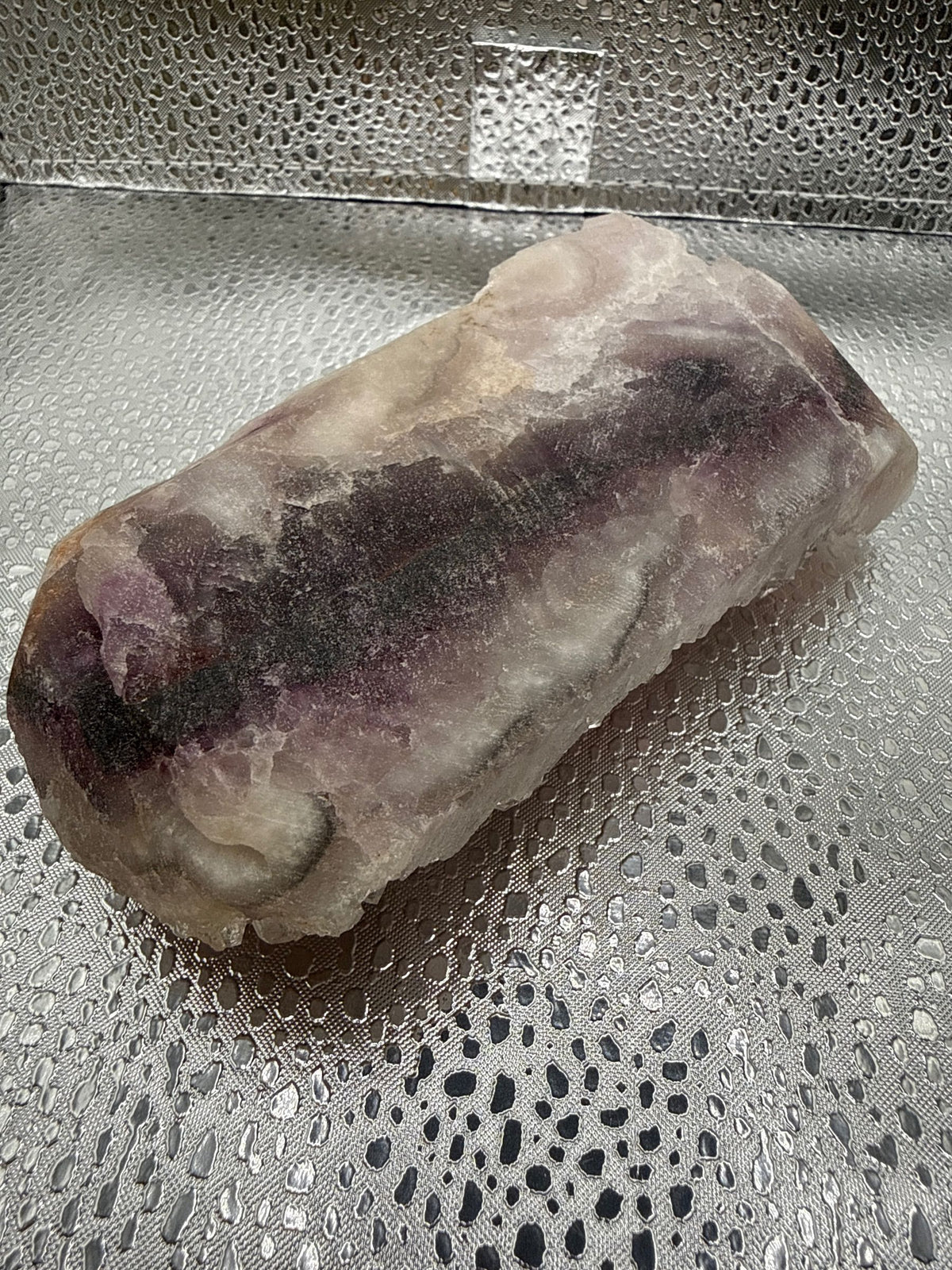 Quartz crystals on fluorite