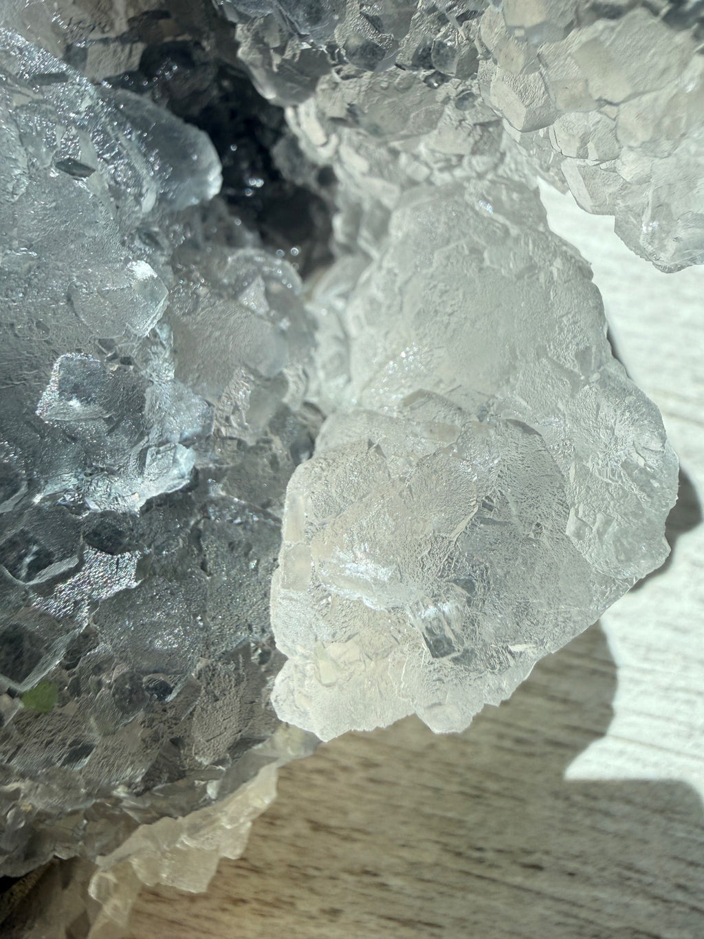 Clear Fluorite on Sphalerite