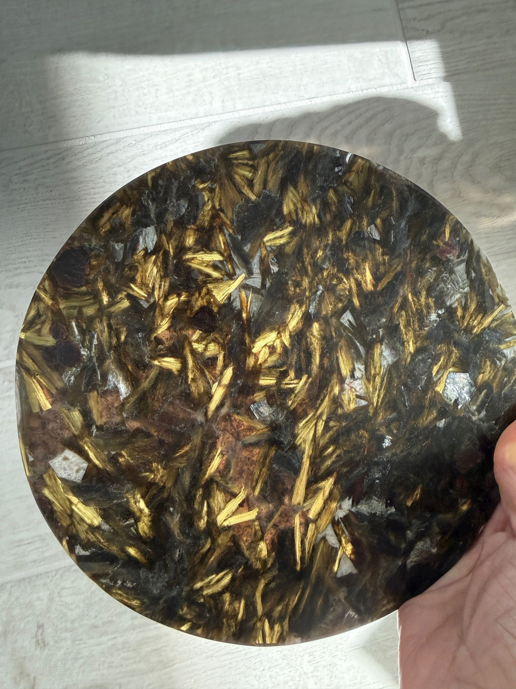 Green Mica Decorative Disc