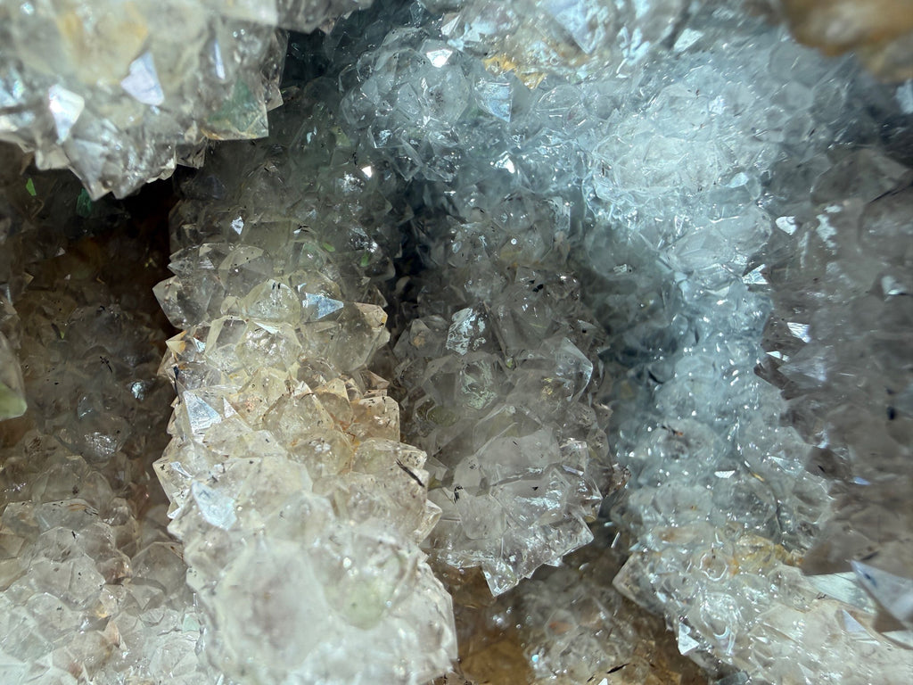 Smokey Amethyst Geode with Stalactites