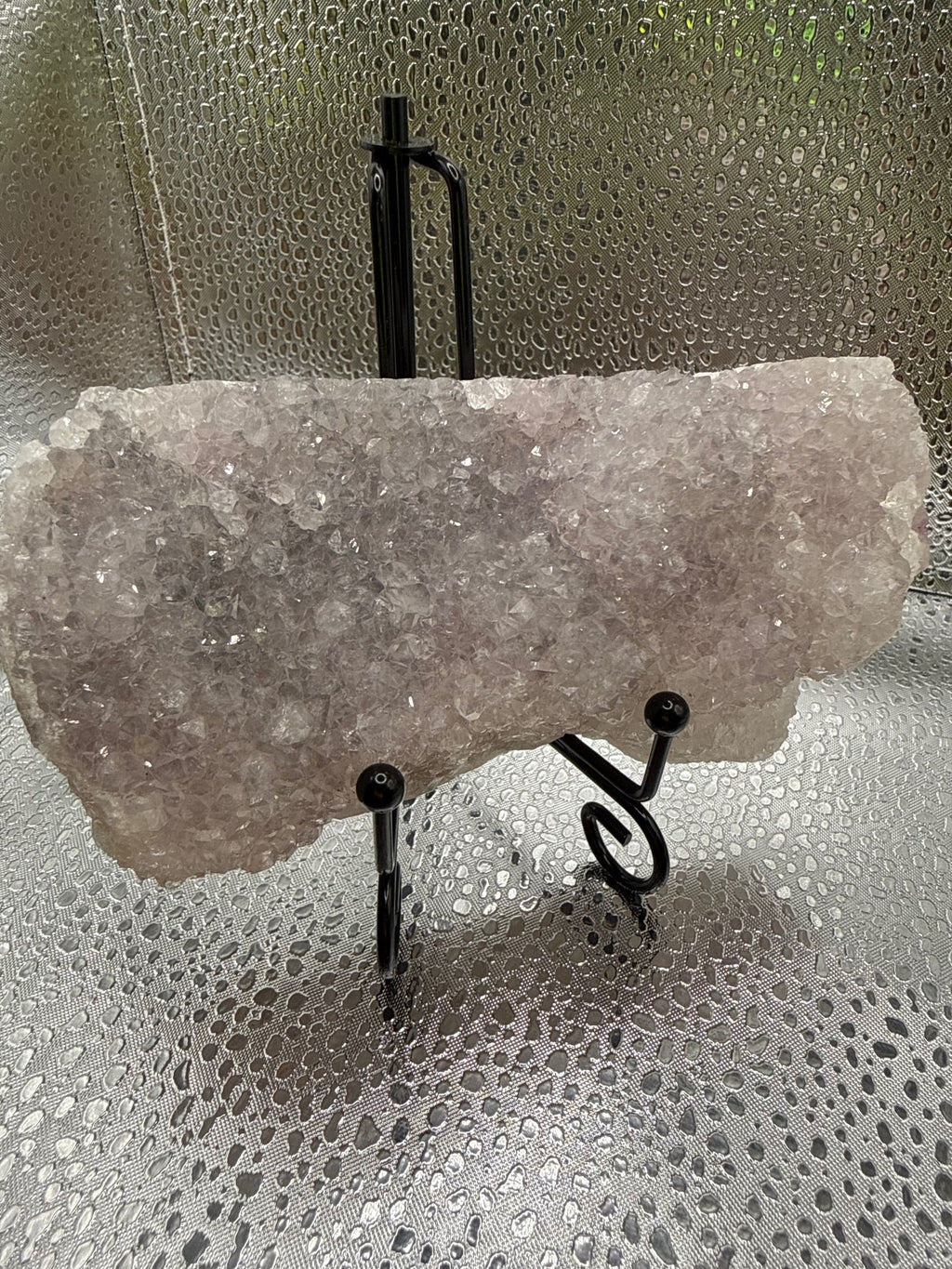 Quartz crystals on fluorite