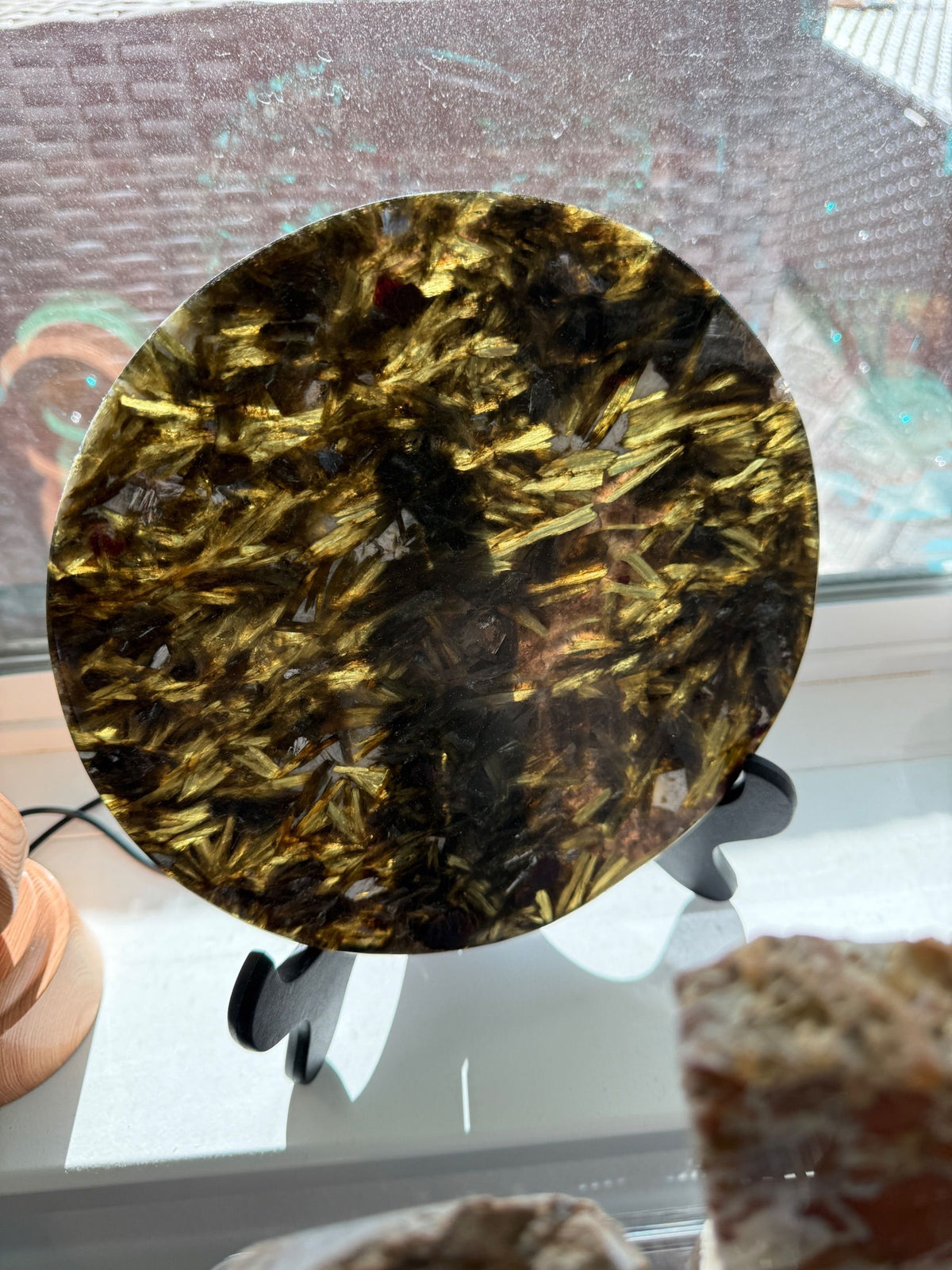 Green Mica Decorative Disc