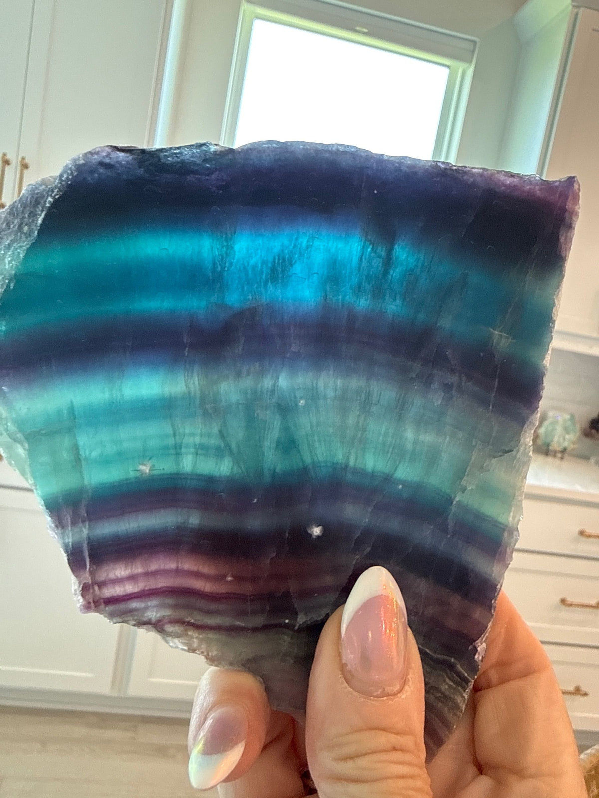 Rainbow Fluorite Slab