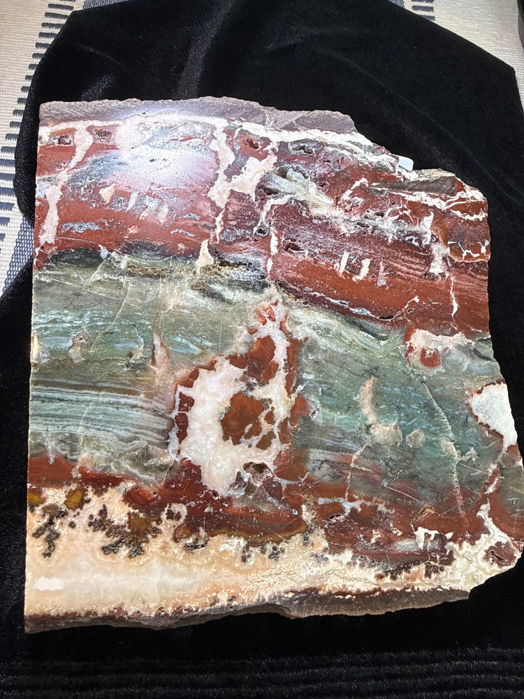 Australian Brecciated Jasper with Chalcedony/Quartz – Polished Slab