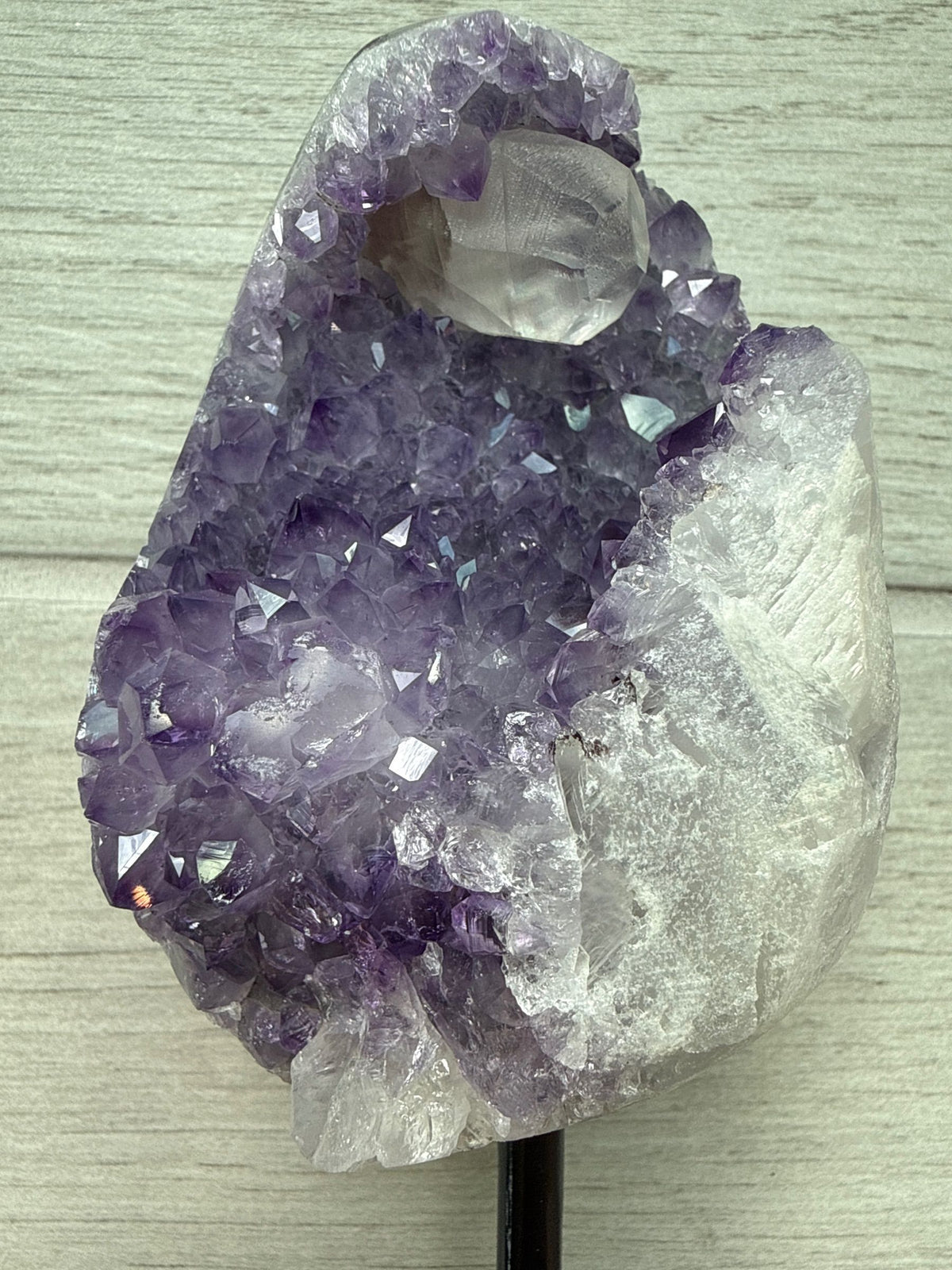 Amethyst Geode with Calcite
